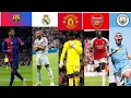 Download Lagu Barcelona vs Manchester city vs Real Madrid vs Manchester United vs Arsenal