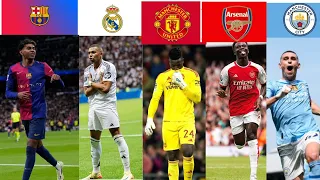 Barcelona Vs Manchester City Vs Real Madrid Vs Manchester United Vs Arsenal 