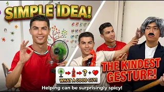 Did Ronaldo share ice cream with Messi?