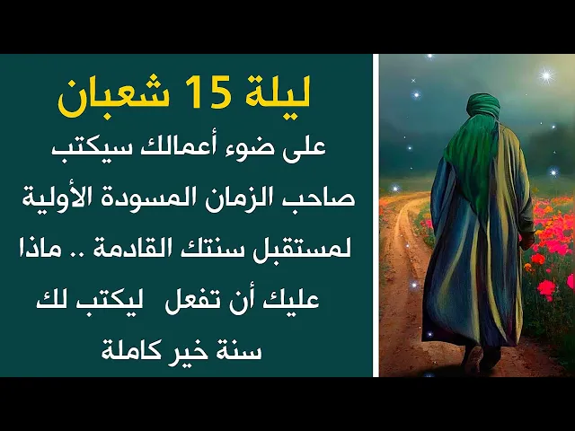 ⁣ليلة 15 شعبان سيكتب صاحب الزمان مستقبلك لسنة قادمة على ضوء أعمالك ماذا تفعل ليكتب سنة خير كاملة لك