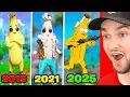 Evolution of Peely in All Fortnite Trailers Cutscenes