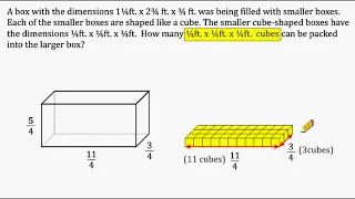 Volume Word Problem - Packing Cubes Into A Rectangular Prism
