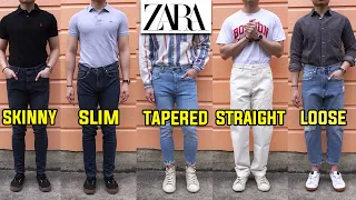 COMPLETE Guide To Zara Jeans Which Fit Is Best Slim Skinny Tapered Straight Loose