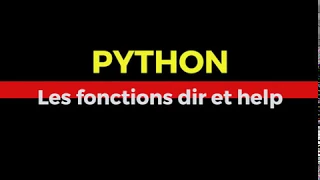 how to use dir and help python