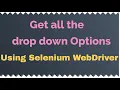 How to get list of options in the drop down using Selenium WebDriver Find drop down options list