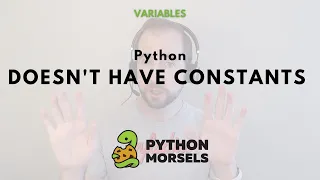 Python doesn t have constants