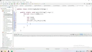 Arm Strong Number in Range Java Program