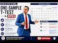 One-Sample t-Test in SPSS Step-by-Step Analysis Interpretation