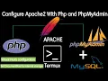 How to configure Apache2 Webserver with PHP and PhpMyAdmin in Termux