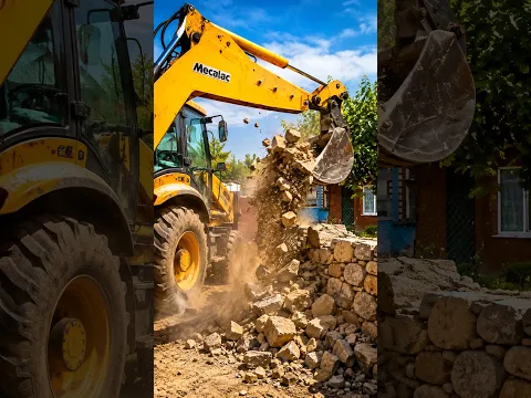 Máy kéo mạnh mẽ dùng gầu xúc để gom đá! 💪🚜