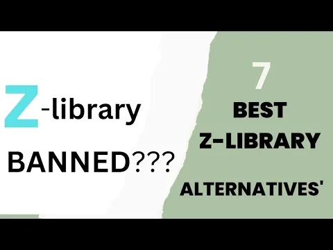 Download MP3 Z-Libary Banned? 7  Best Z-libaryAlternatives\\ Free Ebooks