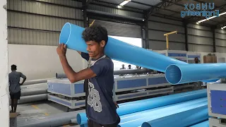 plastic pvc pipes making factory from powder to pipe production process unbox engineering