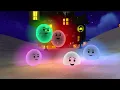 Halloween nursery rhyme - 5 little ghosts are jumping in the snow