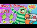 Download Lagu LIVE 🔴 MOVE with Yo Gabba Gabba! Dance! Dance! and MORE Dancing!