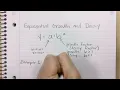 Exponential growth and decay