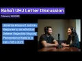 UHJ Letter to the Baha is of the World on the unrest in Iran - 2026
