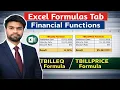 How to use TBILLEQ and TBILLPRICE Formula in Excel Excel Formula Tab TBILLEQ TBILLPRICE Formula