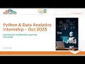Python Data Analytics Internship Session 34 Introduction to Machine Learning Concepts SASF