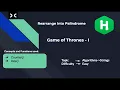 Game of Thrones HackerRank Algorithms Strings