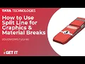 How to Use Split Line for Graphics Material Breaks in SOLIDWORKS