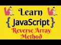 JavaScript Lecture - 35 Reverse Array Method