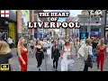 Liverpool City Centre in UK Summer Walking Tour