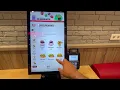 How to Place Order at KFC Touch Screen Machine in Germany Self Service Kiosk Food Self Order