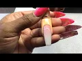 Ombre Nail Tutorial Satisfying Nail Tutorial Pink White Ombre