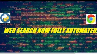Easy automation of chrome web browsing using python selenium