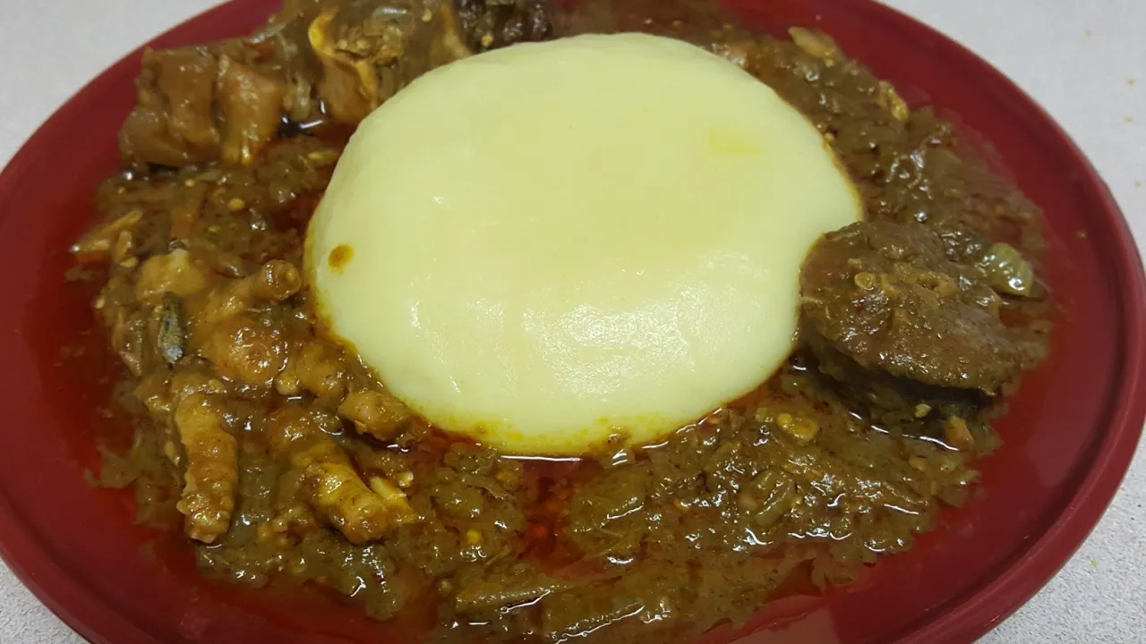 palm butter and fufu