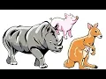 Wild Animals Coloring Pages for Kids Digital Coloring