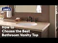 How to Choose the Best Bathroom Vanity Top Guide