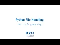 Python File Handling How to Read Files Line by Line with the With Statement