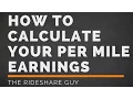 How To Calculate Your Per Mile Earnings
