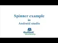 Spinner example in android studio by Abdullah Ibn Ubaidullah