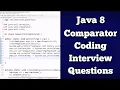 java 8 coding interview Questions on Comparator custom sorting