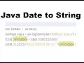 How to Convert Java Date to String Example