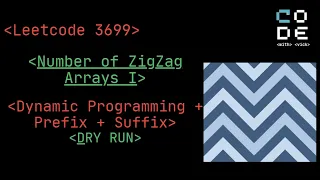 Leetcode 3699 Number of ZigZag Arrays I Leetcode POTD Dynamic programming prefix suffix