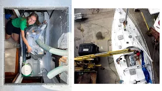 ⛵️Brand NEW DIESEL ENGINE on our 30yo Sailboat!!🤩#181