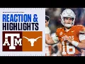 Texas A\u0026M Aggies vs Texas Longhorns | Highlights \u0026 Reaction | CBS Sports College Football