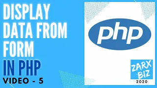 Display data from Form Using PHP PHP Tutorial Learn PHP Programming PHP for Beginners