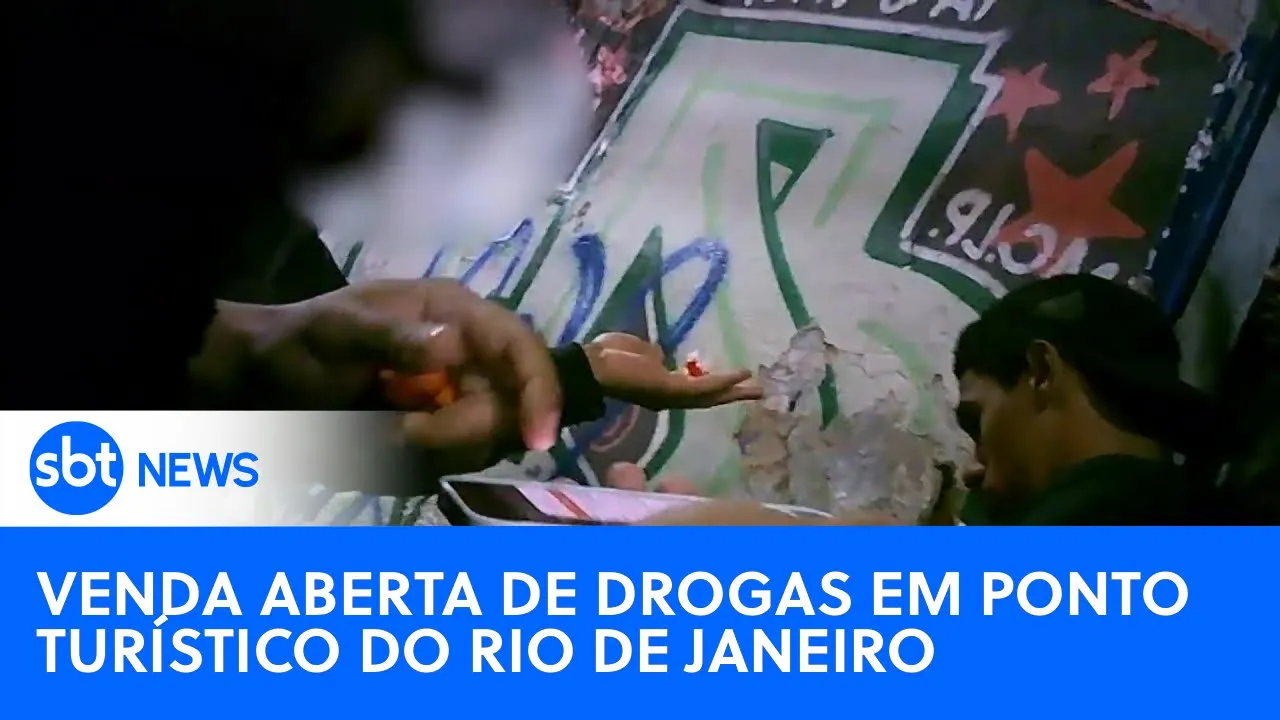 Ponto turístico carioca vira ponto de venda aberta de drogas | #SBTNewsnaTV (11/08/23)