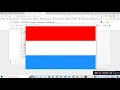 flag of Luxemburg Python turtle library Python for beginners