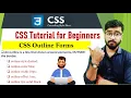 CSS Outline Property CSS Tutorial for Beginners in Hindi HTML CSS