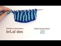 Brioche Knit Tips Brioche Left Slanting Decrease brLsl dec