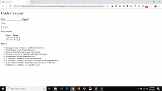Code Cracker Game In JavaScript Source Code Projects