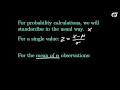 The Sampling Distribution of the Sample Mean fast version