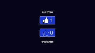Create a Button Like and Unlike system Using HTML Css and Java Script