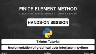 Implementation of Graphical User Interface in Python - Tkinter Tutorial