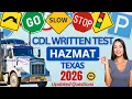 Texas CDL HazMat Practice Test 2026 TX CDL Hazmat Endorsement Test Study Guide